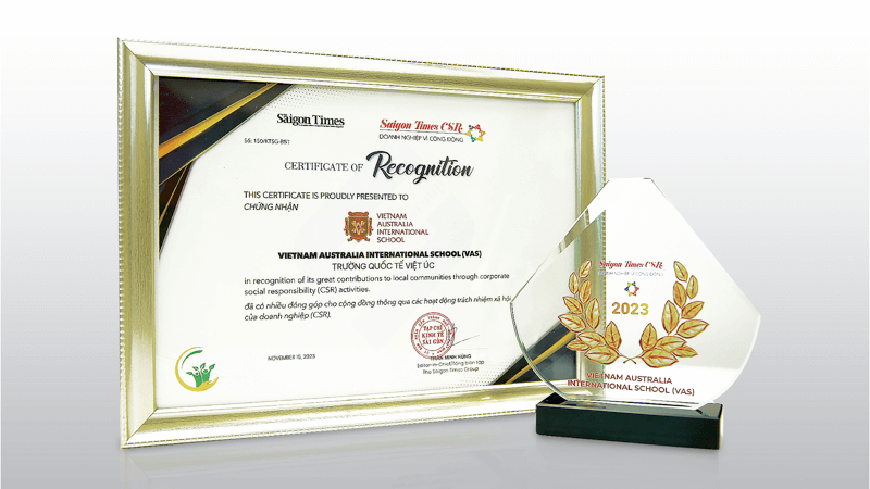 VAS is the exclusive educational institution to have been honored with the CSR Award for four consecutive years.